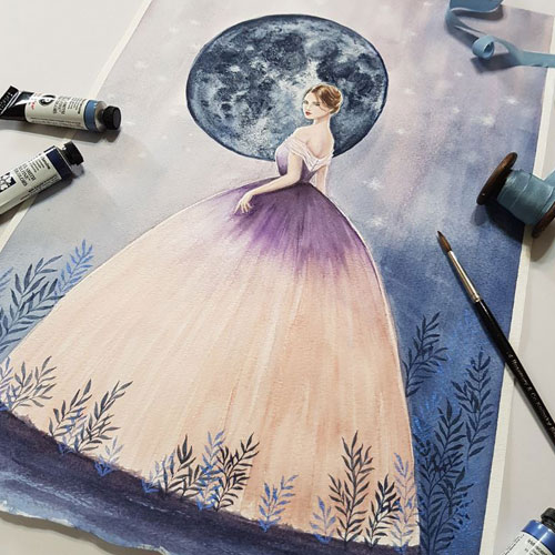 Watercolor Illustration - Draw a Story